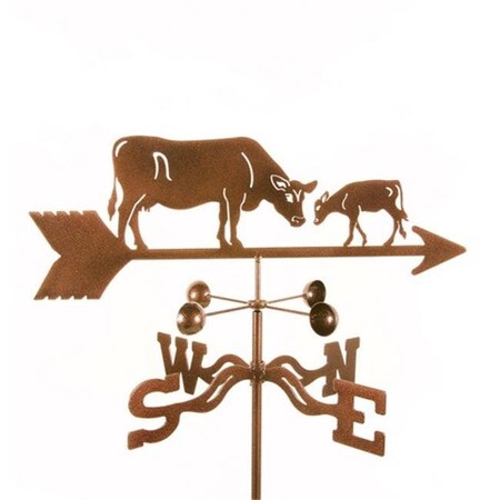 Ez Vane EZ Vane EZ1304-GR Cow with Calf Weathervane - Garden Mount EZ1304-GR